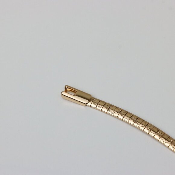 Textured Rose Gold Flat Snake Chain Necklace, XPNL0243 - Picture 4 of 9